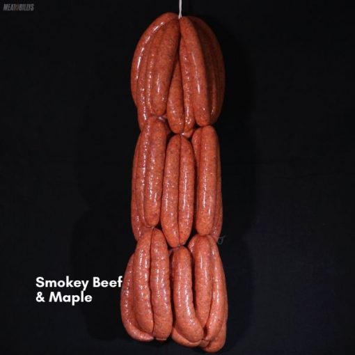 Smokey beef & maple sausage
