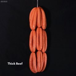 Thick beef sausages