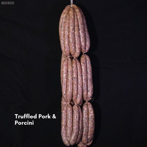 Truffled pork & porcini sausages