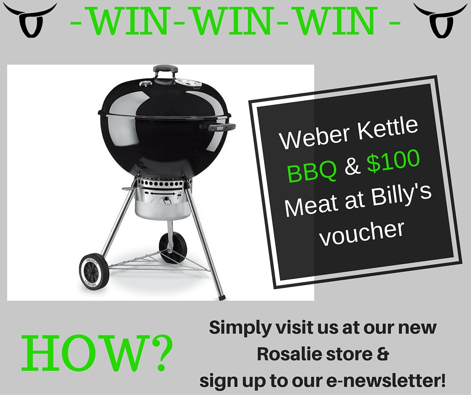 win a Weber Kettle BBQ