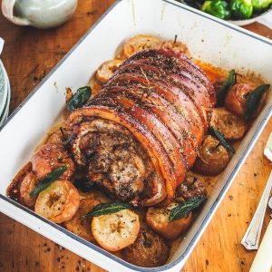 Roast pork crackling