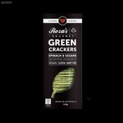 Roza's Green Crackers Spinach & Sesame