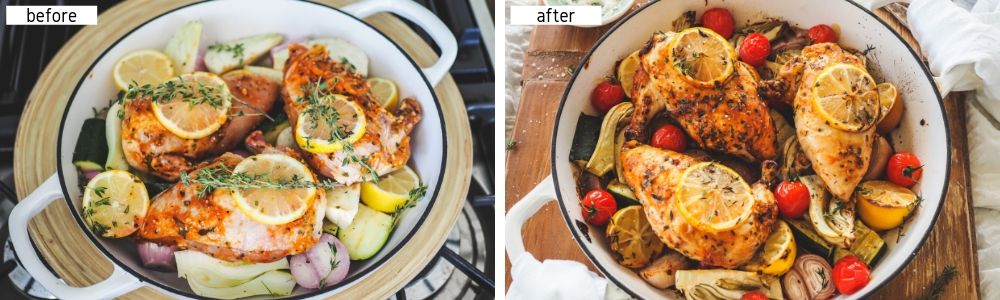 Lemon & Garlic Chicken Supremes_BLOG_1000x300 before & after