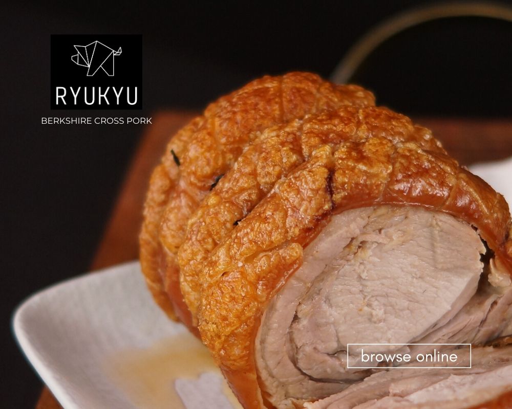 Ryukyu Berkshire Cross Pork Blog_Pork Loin Rack Cooked