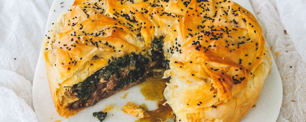 Lamb & Silverbeet Filo Scrunch Pie