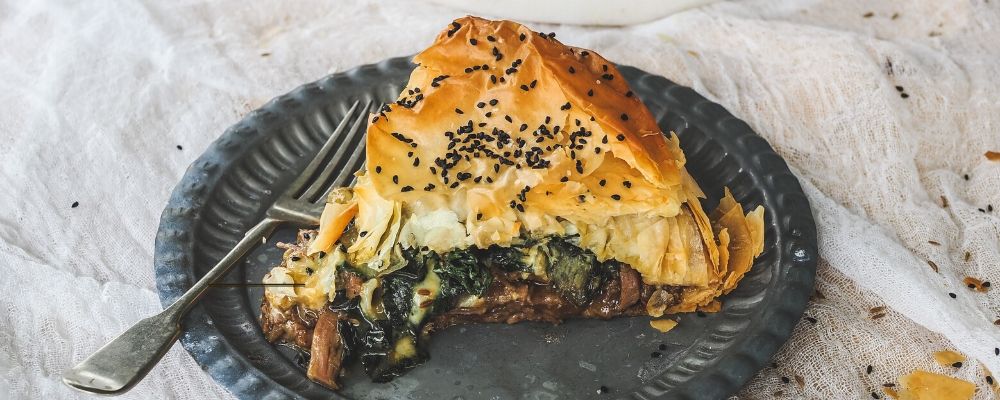 Lamb & Silverbeet Filo Scrunch Pie