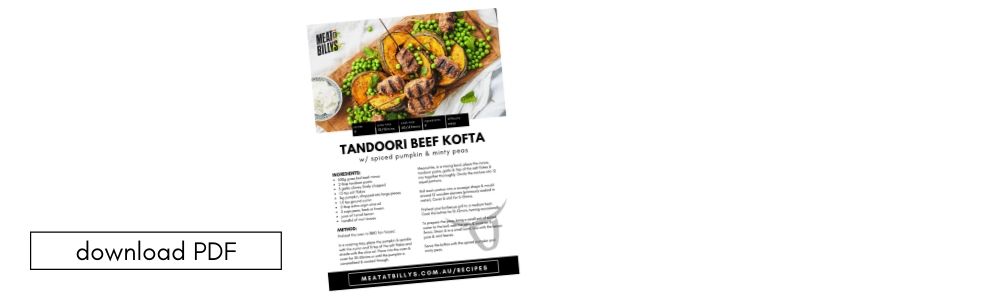 download PDF Tandoori Beef Kofta recipe