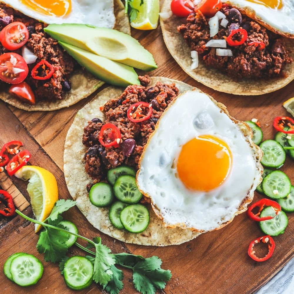 Breakfast Tacos with Mexican Chilli Beef