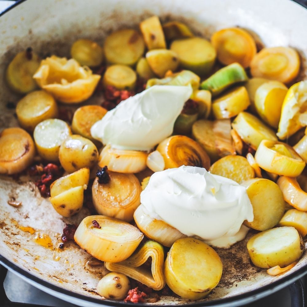 Chicken Chorizo & Leek Bake