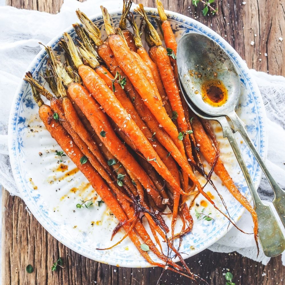 Butterflied Basil Pesto Chicken with Sweet & Smokey Carrots