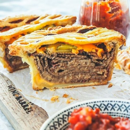Wagyu Brisket Cheeseburger Pie