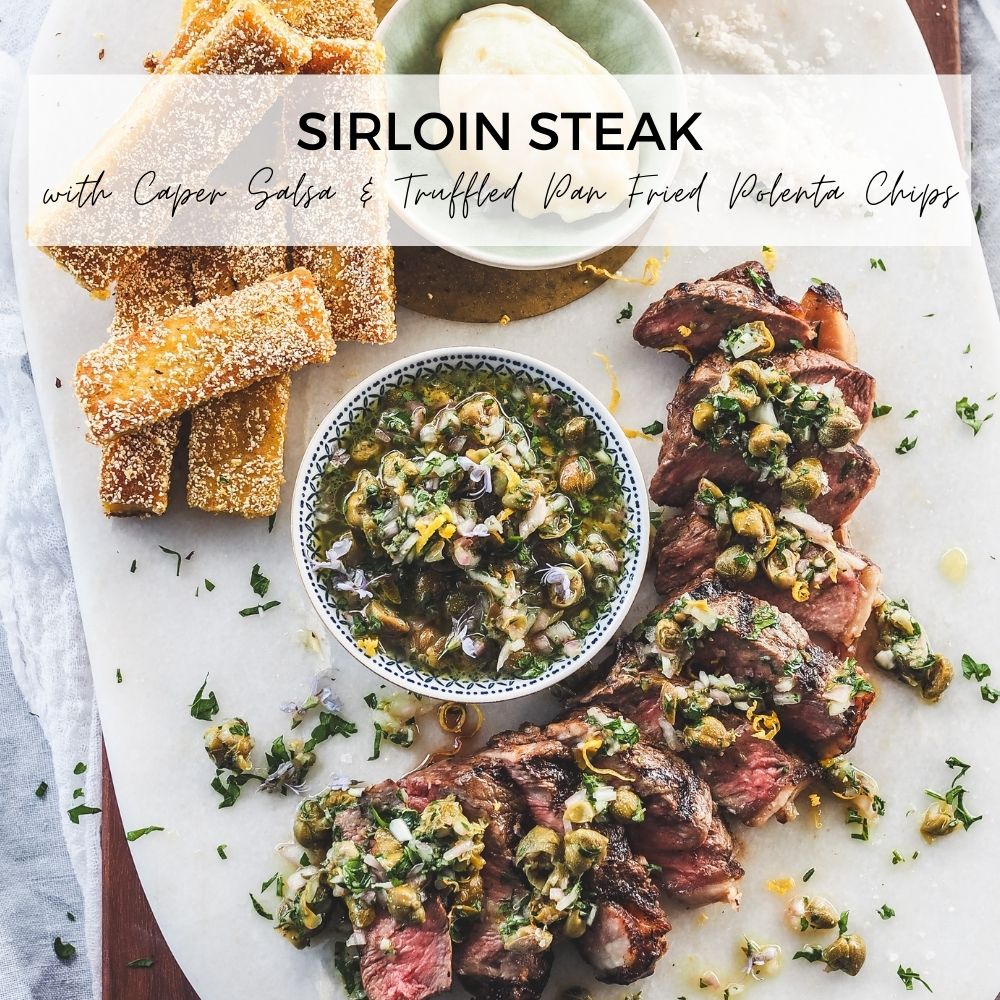 Sirloin Steak with Caper Salsa
