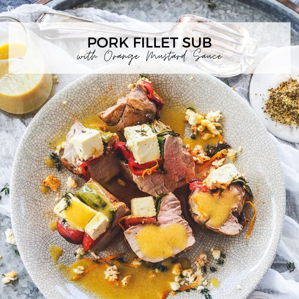 Pork Fillet Sub with Orange Mustard Sauce