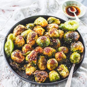 Sesame & Chilli Pan Fried Brussel Sprouts