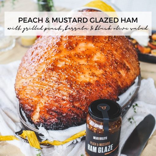 2021 PEACH & mUSTARD GLAZED HAM with peach salad