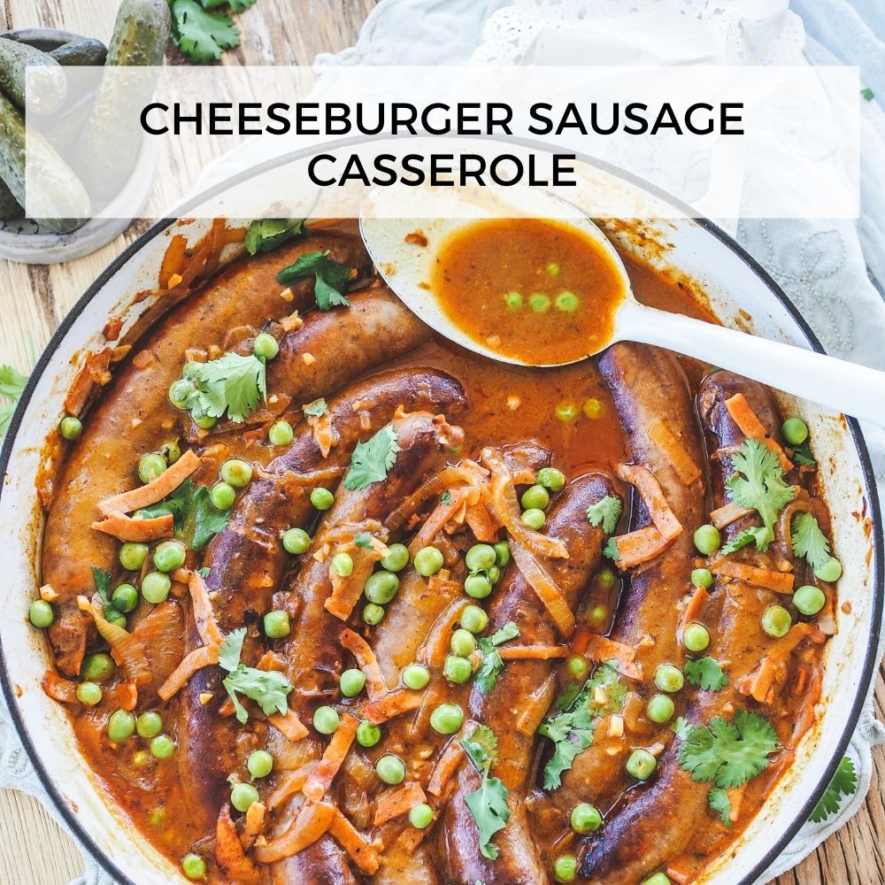 Cheeseburger Sausage Casserole