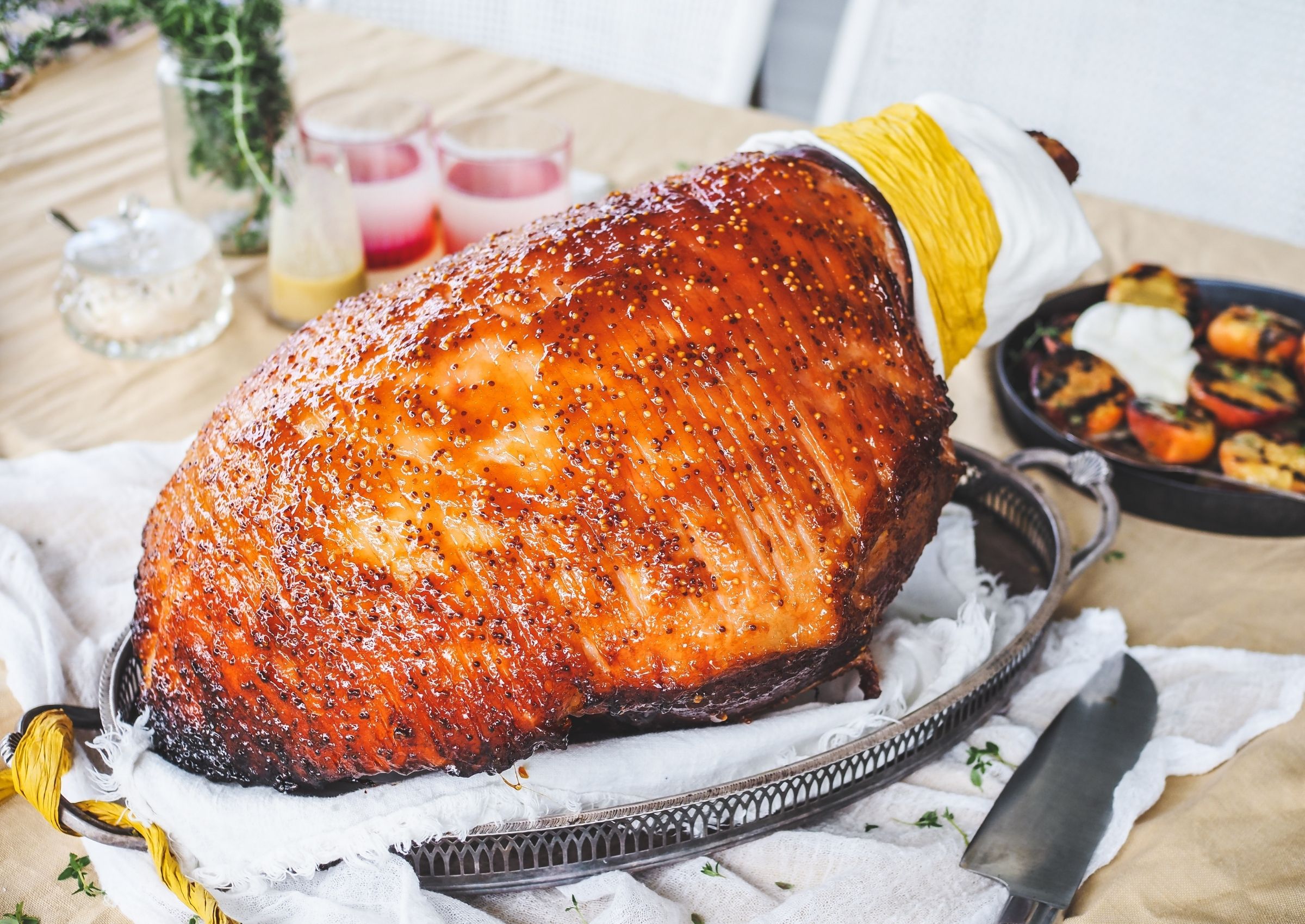 Peach & Mustard Ham