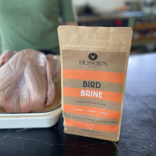Olsson's Bird Brine with turkey close up