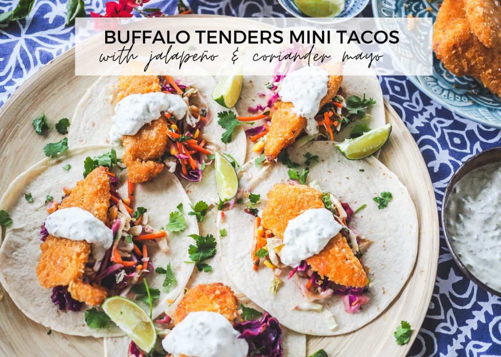 Buffalo Tenders Mini Tacos (header)