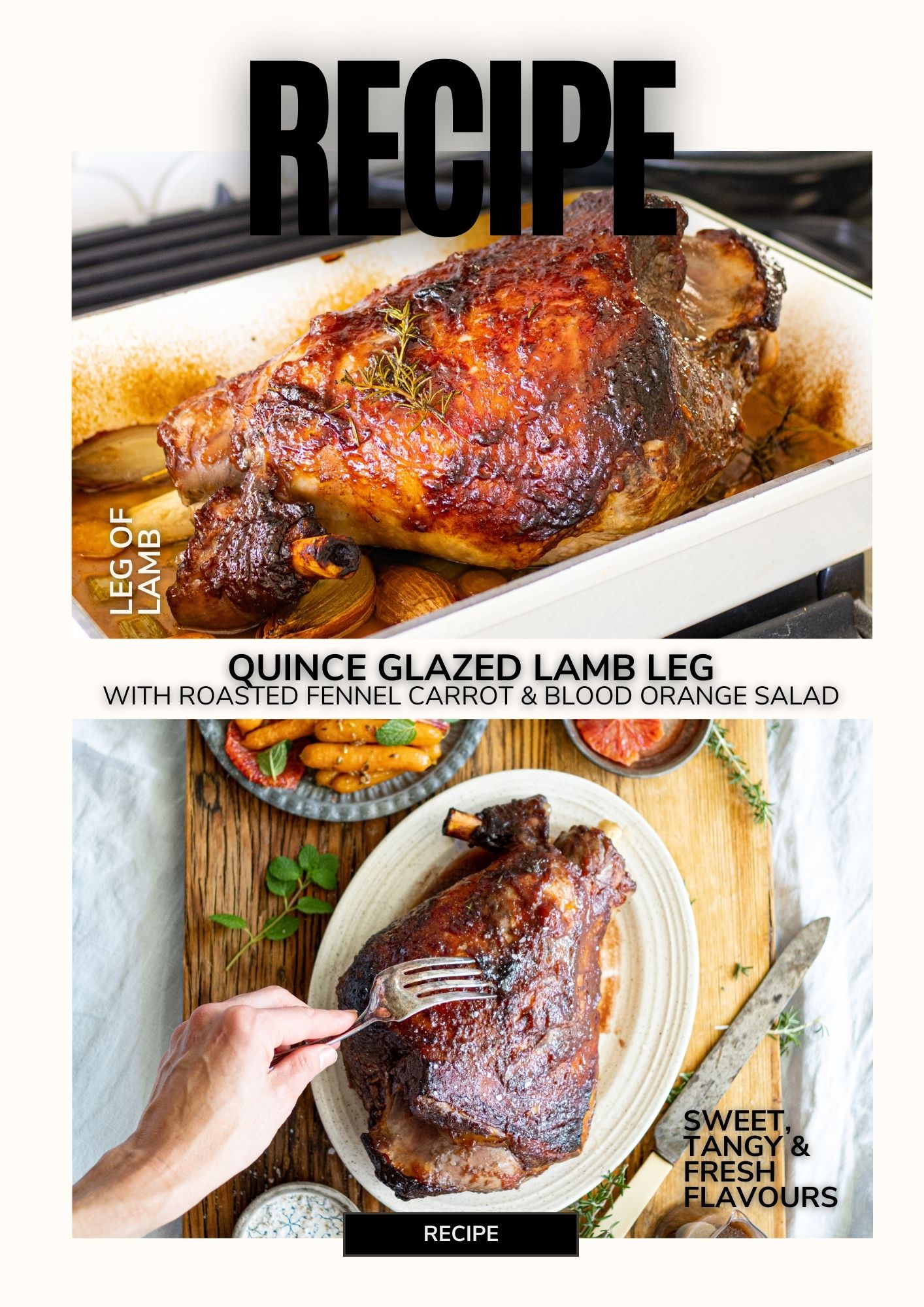 QUINCE GLAZED LAMB LEG