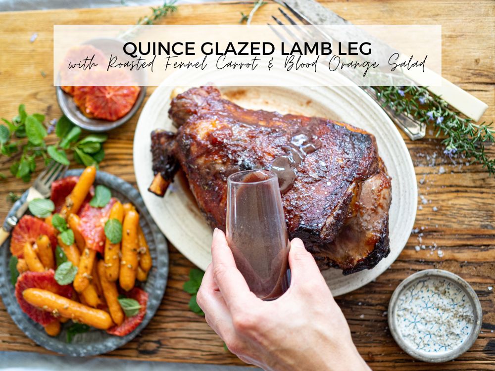 Blog Quince Glazed Lamb Leg