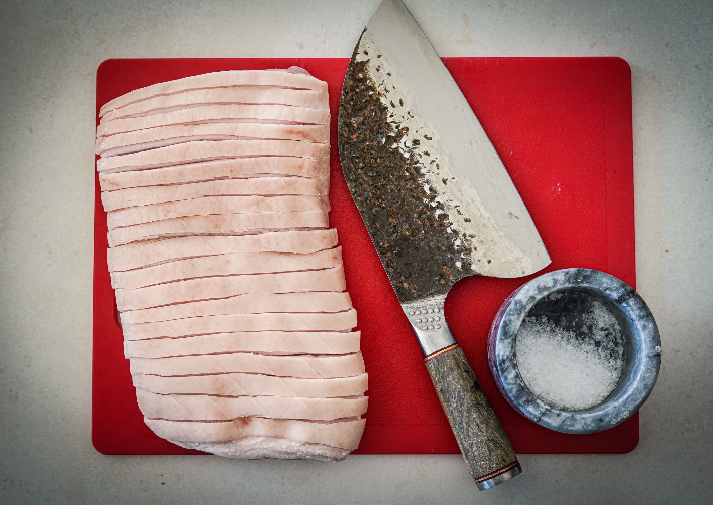 Crispy Pork Belly with Rhubarb Compote 2