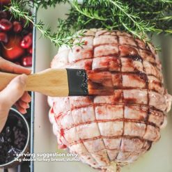 a Free range ROLLED , double TURKEY BREAST